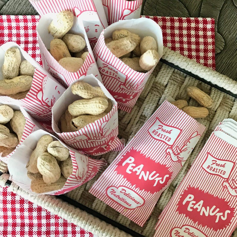 Outside the Box Papers Paper Peanut Bags - Red White - 100 Pack - Image 3